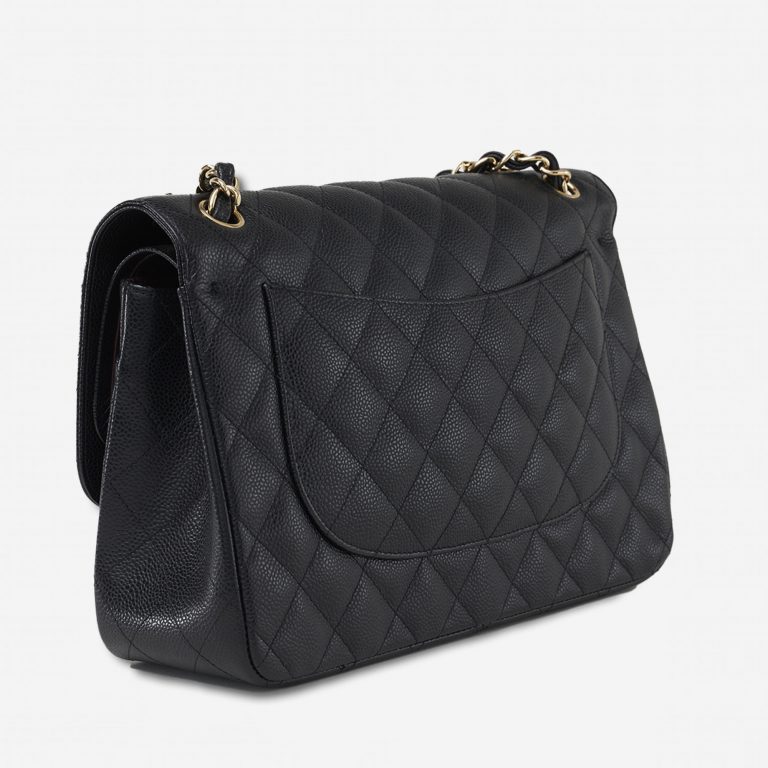 Pre-owned Chanel bag Timeless Jumbo Caviar Black Black | Sell your designer bag on Saclab.com