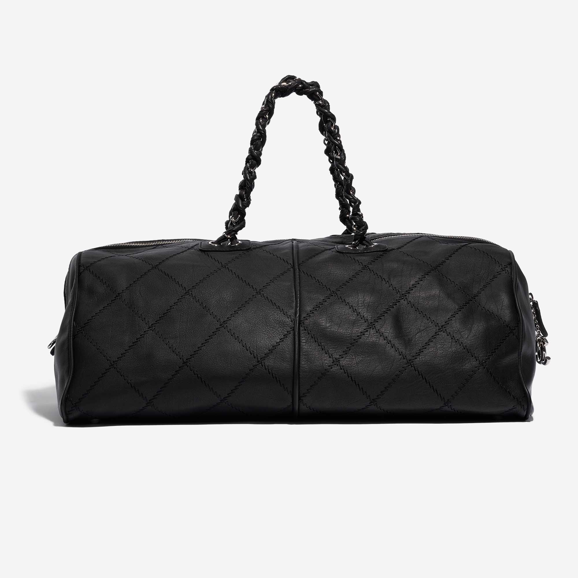 Chanel große Reisetasche Kalbsleder Schwarz 