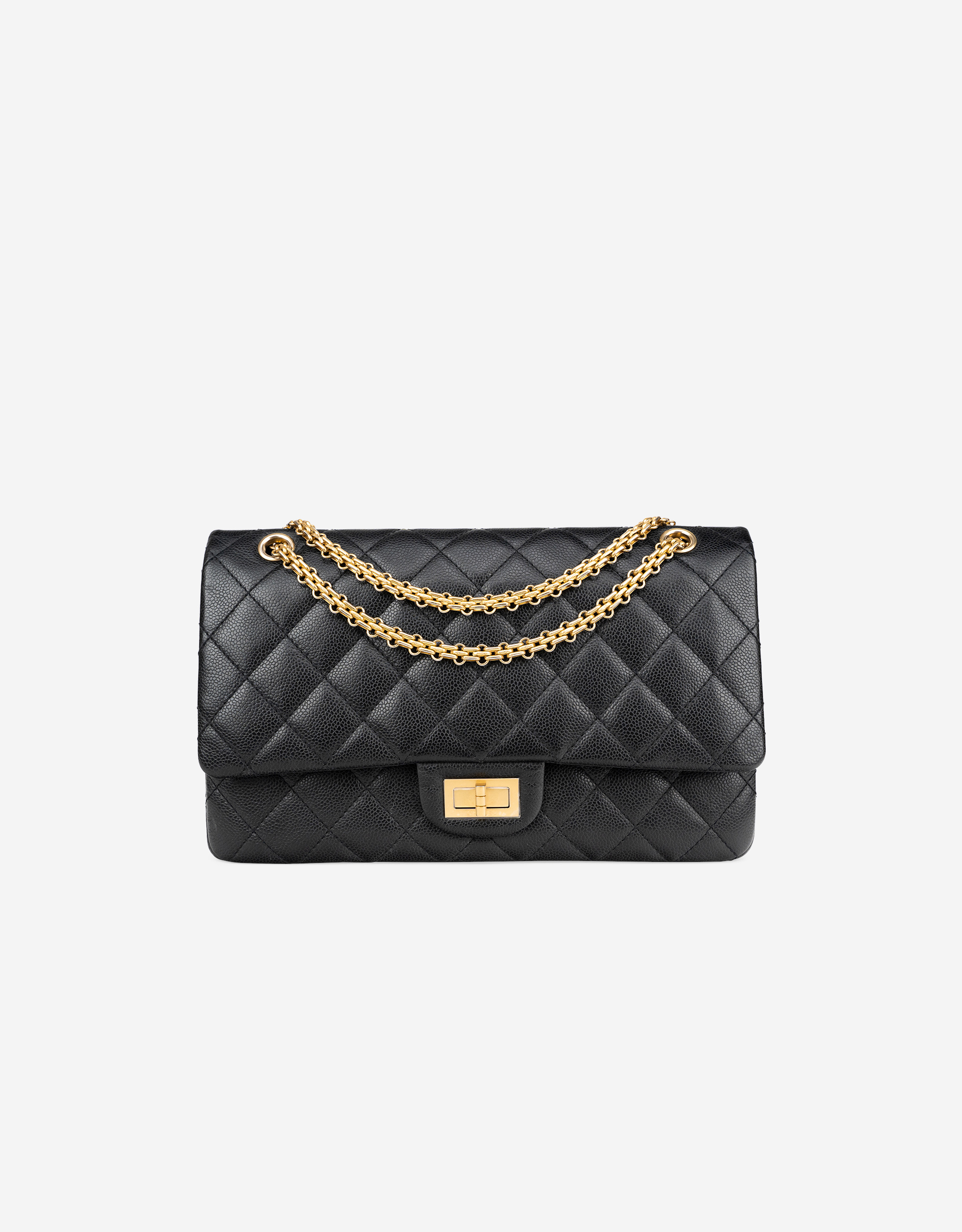 Chanel 2.55 227 Caviar Black | SACLÀB