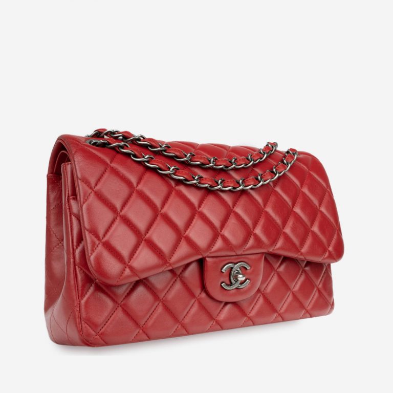 Chanel Timeless Classic Jumbo Lamb Red