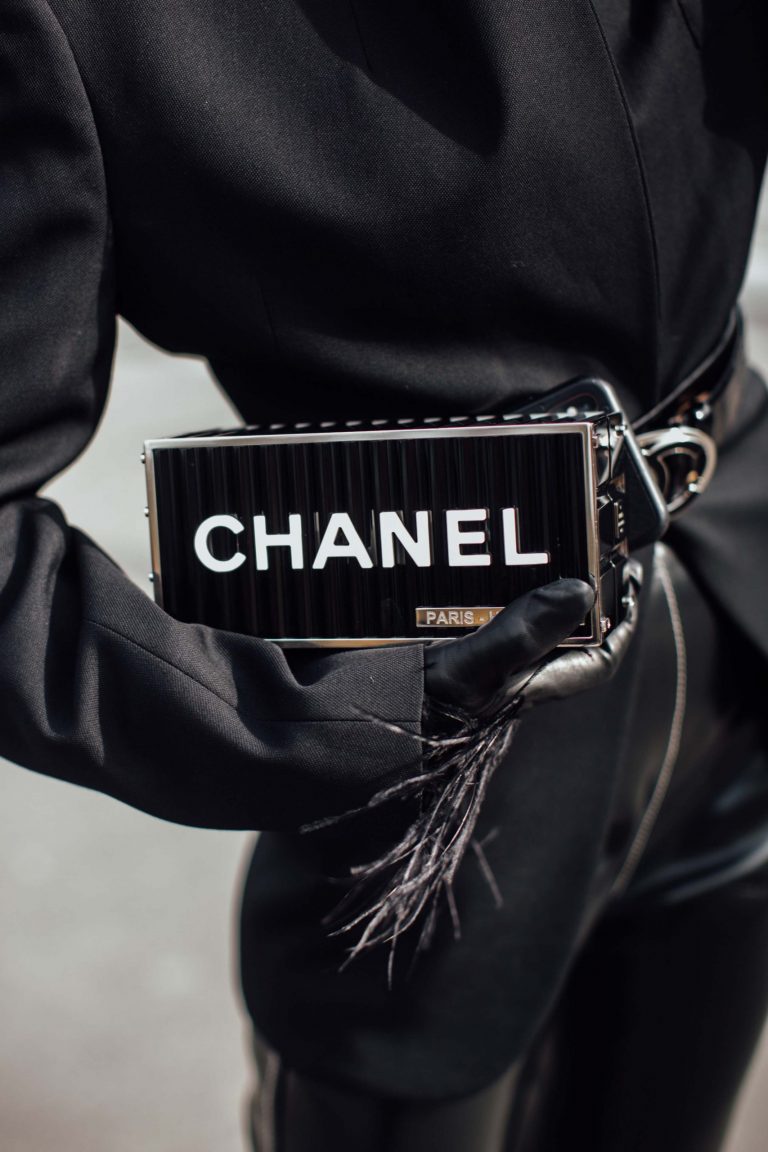 Streetstyle with Chanel Clutch