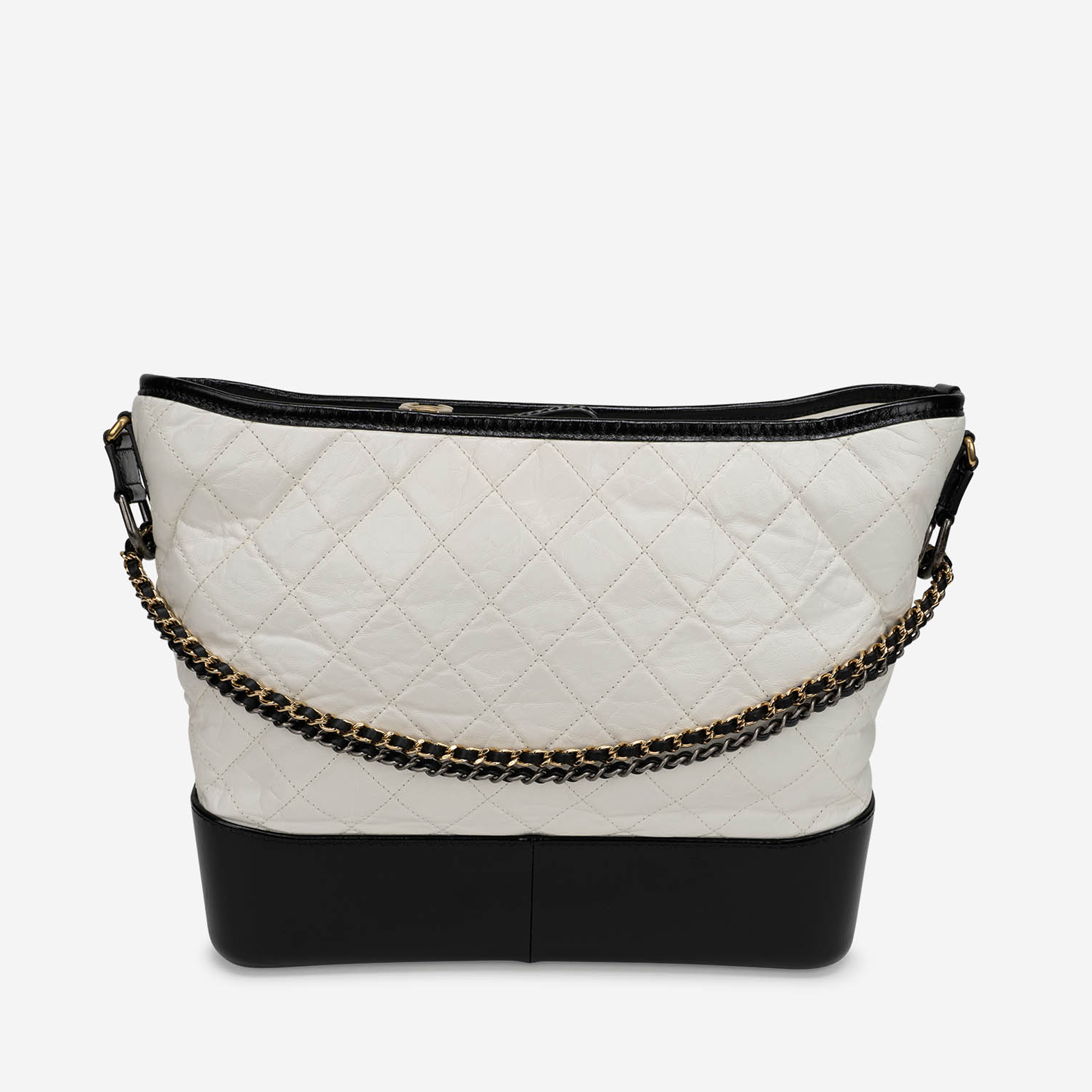 white and black chanel handbag new