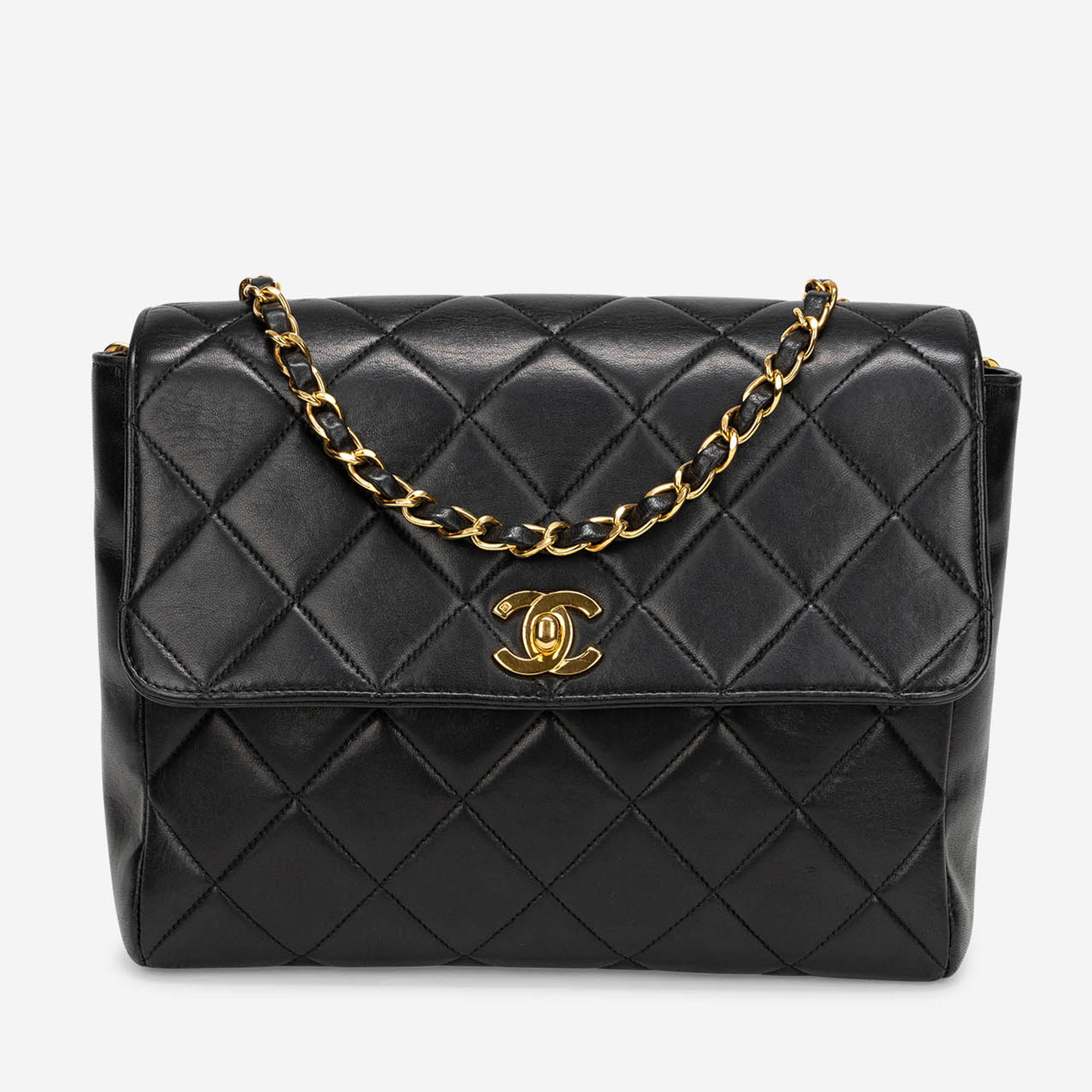 Gebrauchte Chanel Tasche Timeless Small Lammleder Schwarz Schwarz | Verkaufen Sie Ihre Designer-Tasche auf Saclab.com