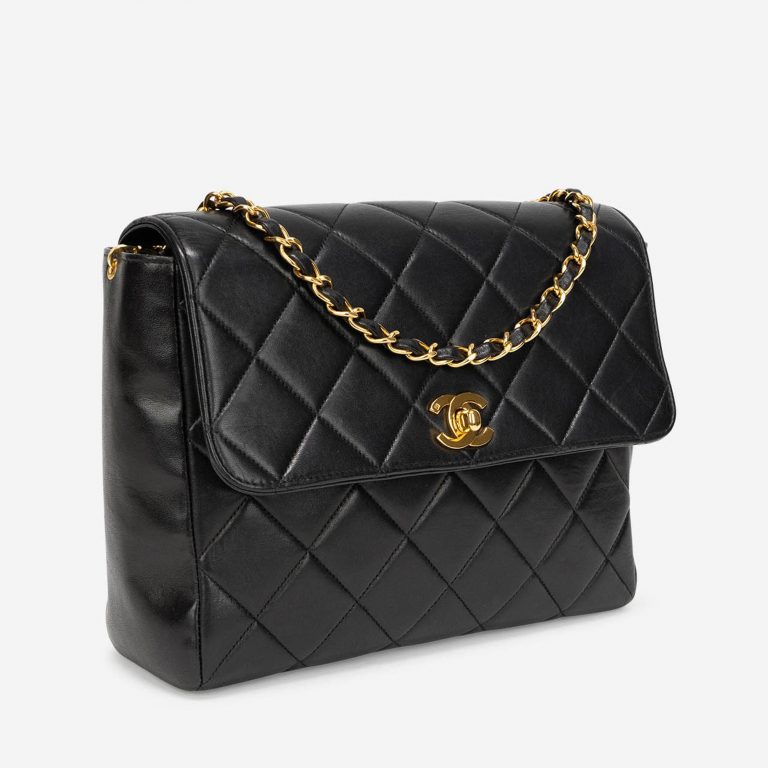 Pre-owned Chanel bag Timeless Small Lamb Black Black | Sell your designer bag on Saclab.com