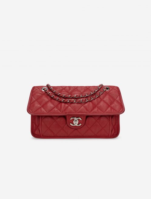 Chanel Classique French Riviera Jumbo Veau Grainé Rouge