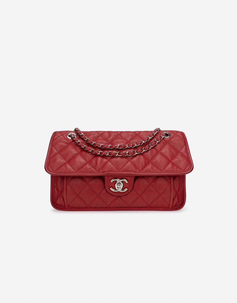 Chanel Timeless French Riviera Jumbo Caviar Red