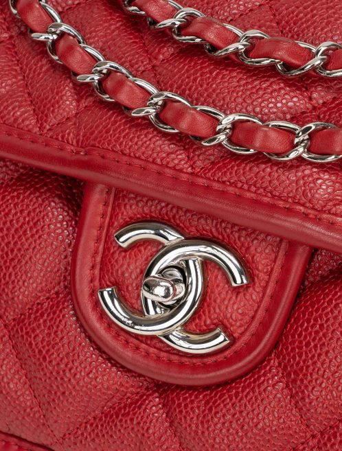 Chanel Classique French Riviera Jumbo Veau Grainé Rouge