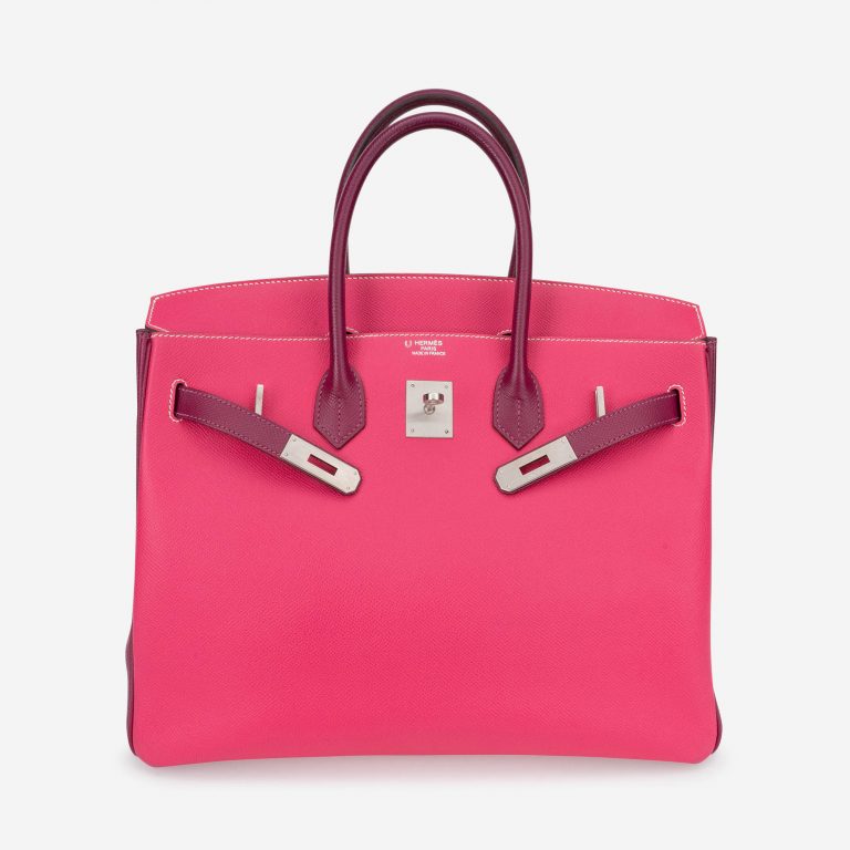 Pre-owned Hermès bag Birkin 35 HSS Epsom Rose Tyrien / Tosca Pink | Sell your designer bag on Saclab.com