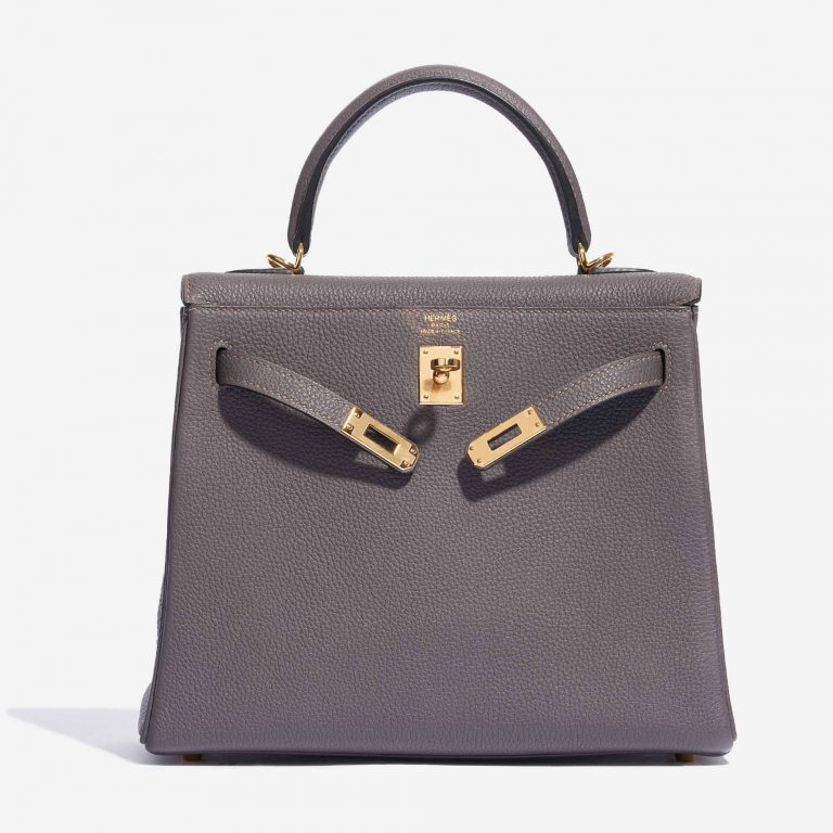 Hermès Kelly 25 Togo Etain Front offen