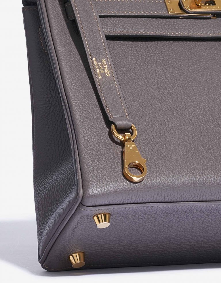 Hermès Kelly 25 Togo Etain Metallfüße