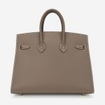 Hermès Birkin 25 Sellier Epsom Etoupe Brown  | Sell your designer bag on Saclab.com