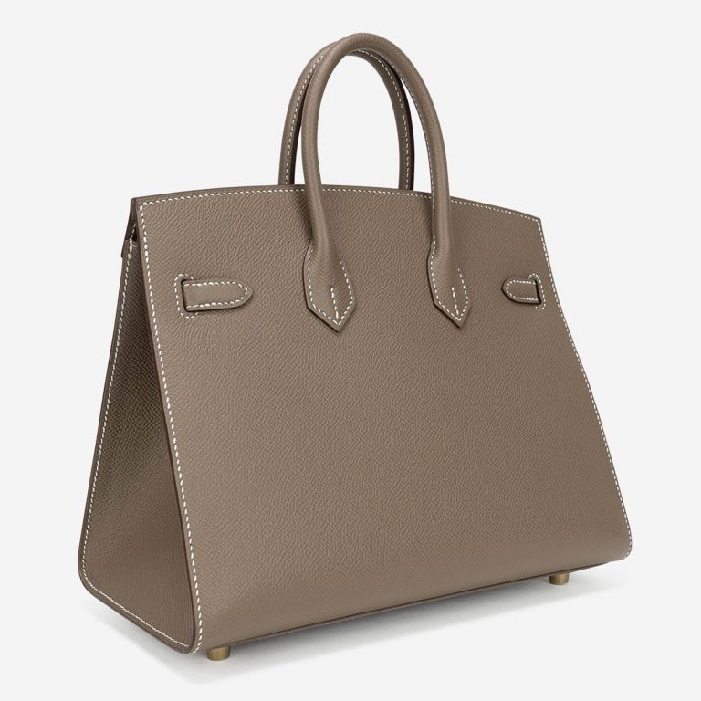 Pre-owned Hermès bag Birkin 25 Sellier Epsom Etoupe Brown | Sell your designer bag on Saclab.com