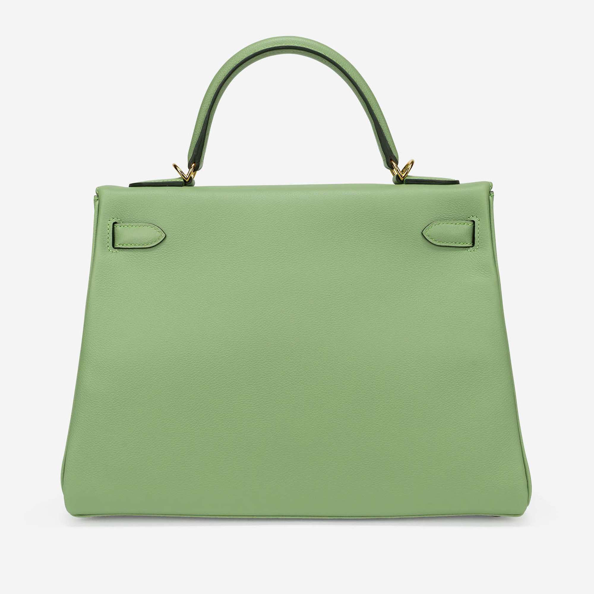 Gebrauchte Hermès Tasche Kelly 32 Evercolor Vert Criquet Grün | Verkaufen Sie Ihre Designer-Tasche auf Saclab.com