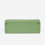 Pre-owned Hermès bag Kelly 32 Evercolor Vert Criquet Green | Sell your designer bag on Saclab.com