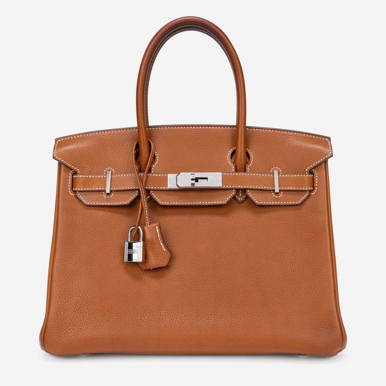 Pre-owned Hermès bag Birkin 30 Barenia Fauve Brown | Sell your designer bag on Saclab.com