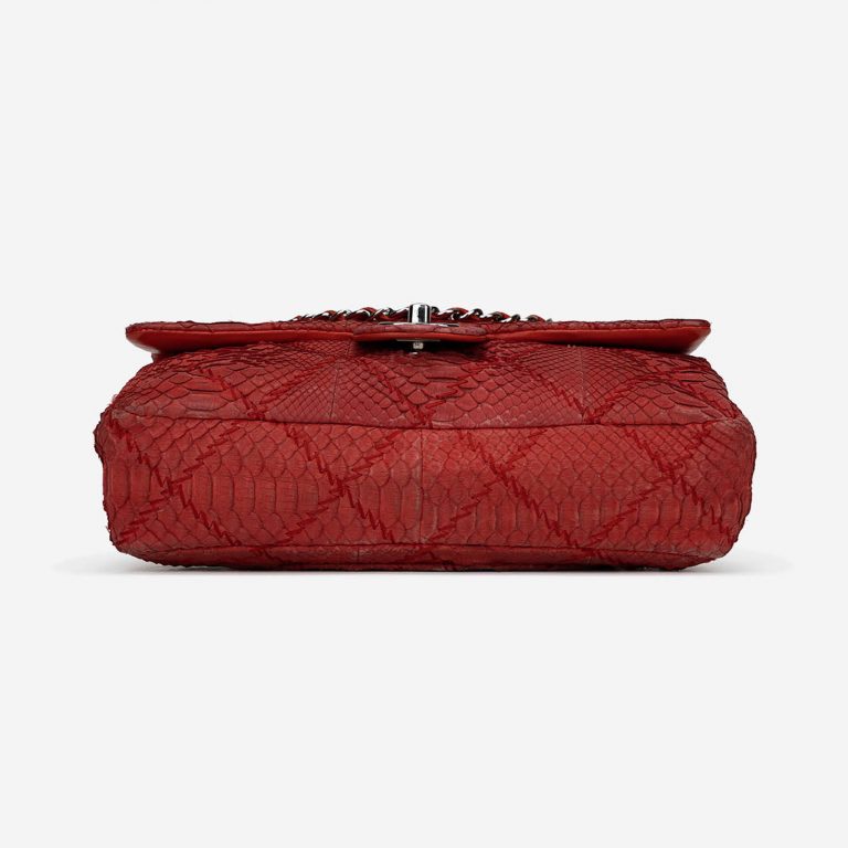 Pre-owned Chanel bag Timeless Medium Python Red Red | Sell your designer bag on Saclab.com