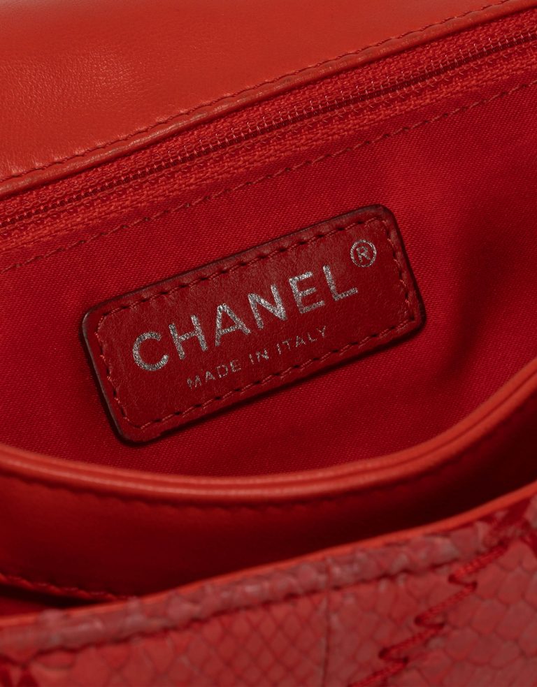 Chanel Timeless Medium Python Red