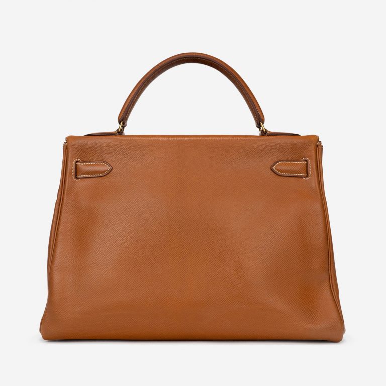 Pre-owned Hermès bag Kelly 32 Courchevel Gold Gold | Sell your designer bag on Saclab.com