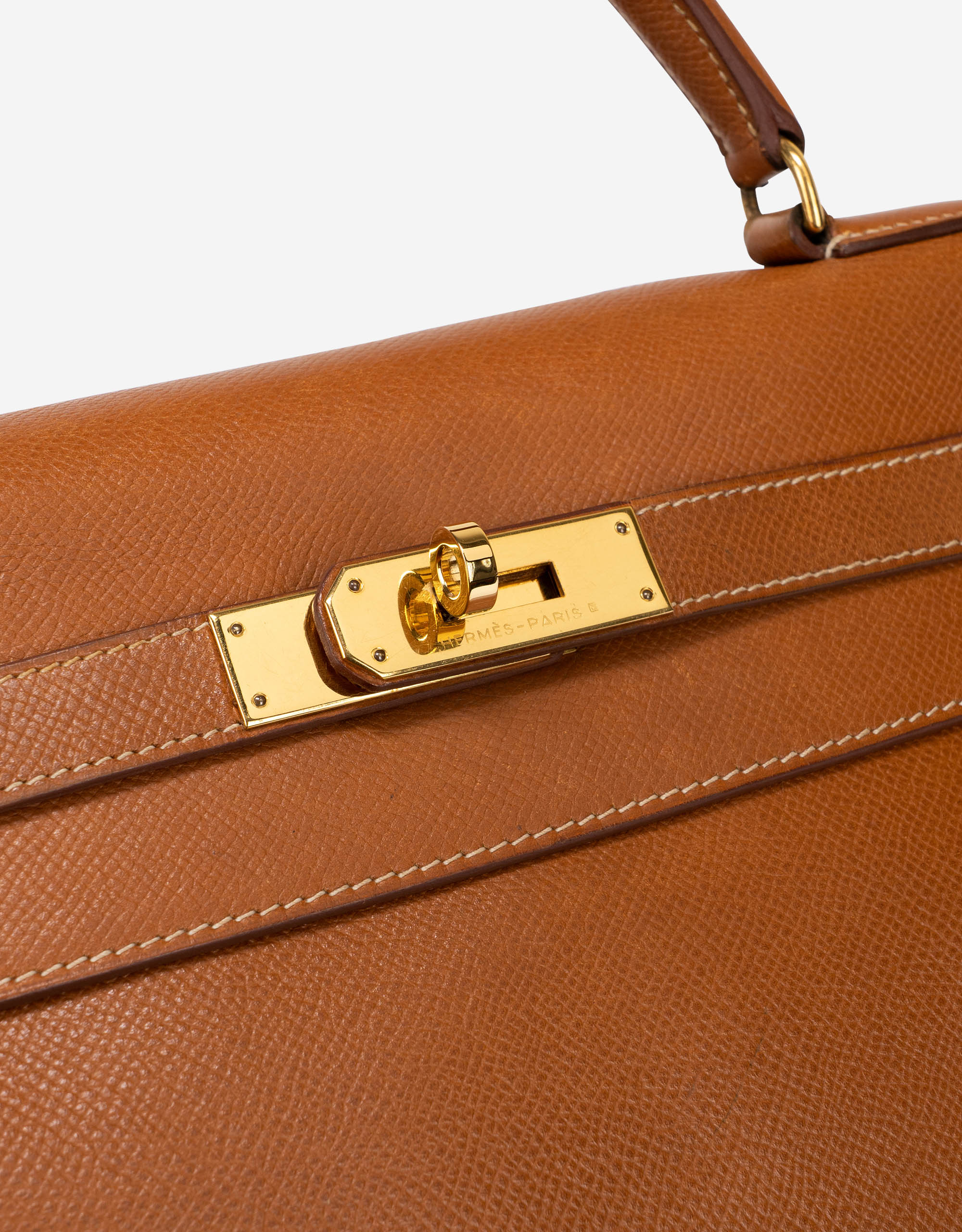 Hermes kelly 32 Courchevel Epsom Gold Gold Hardware Stamp Circle Y