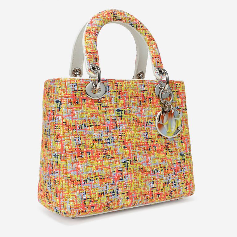 Gebrauchte Dior Tasche Lady Medium Tweed Multicolour Multicolour | Verkaufen Sie Ihre Designertasche auf Saclab.com