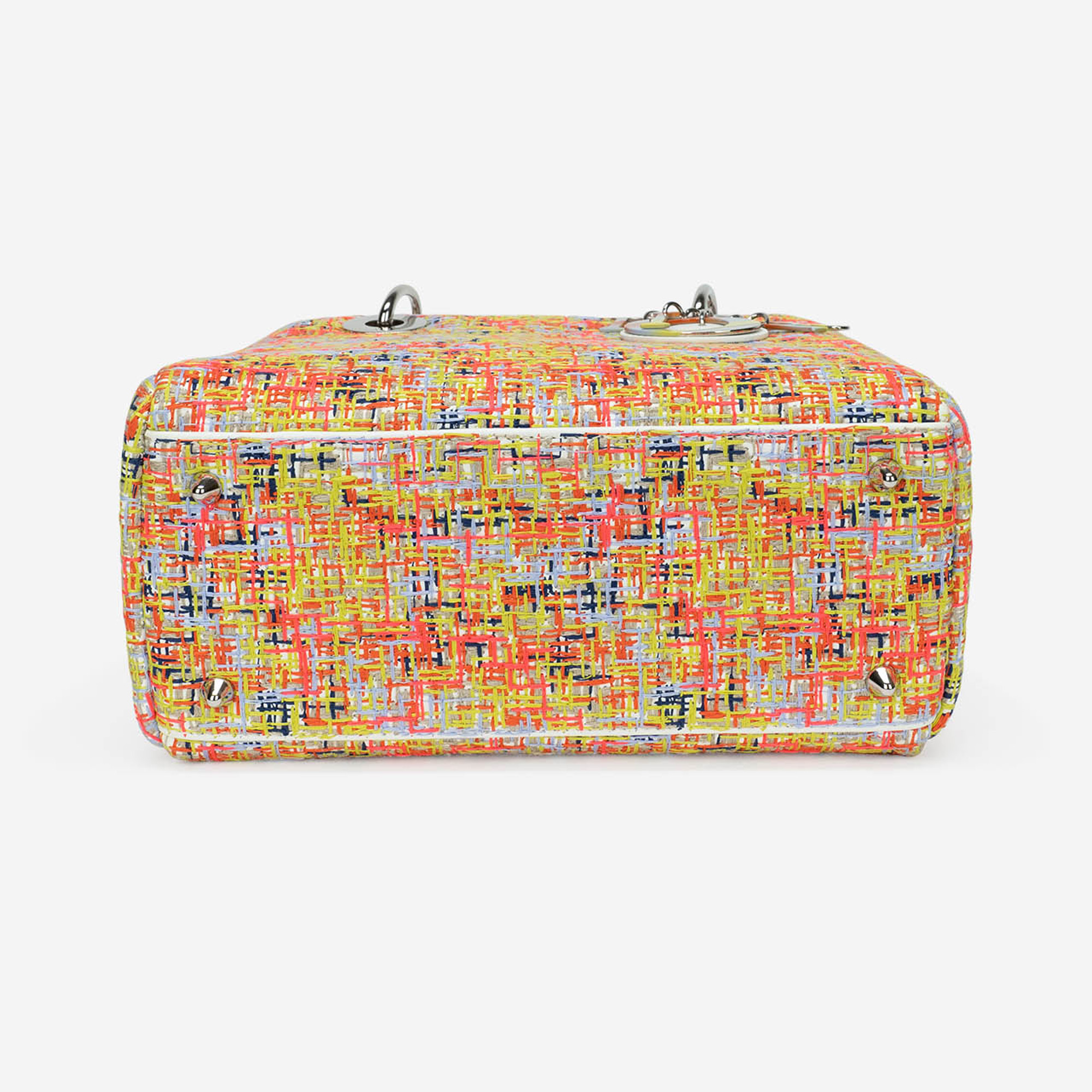 Pre-owned Dior bag Lady Medium Tweed Multicolour Multicolour | Sell your designer bag on Saclab.com