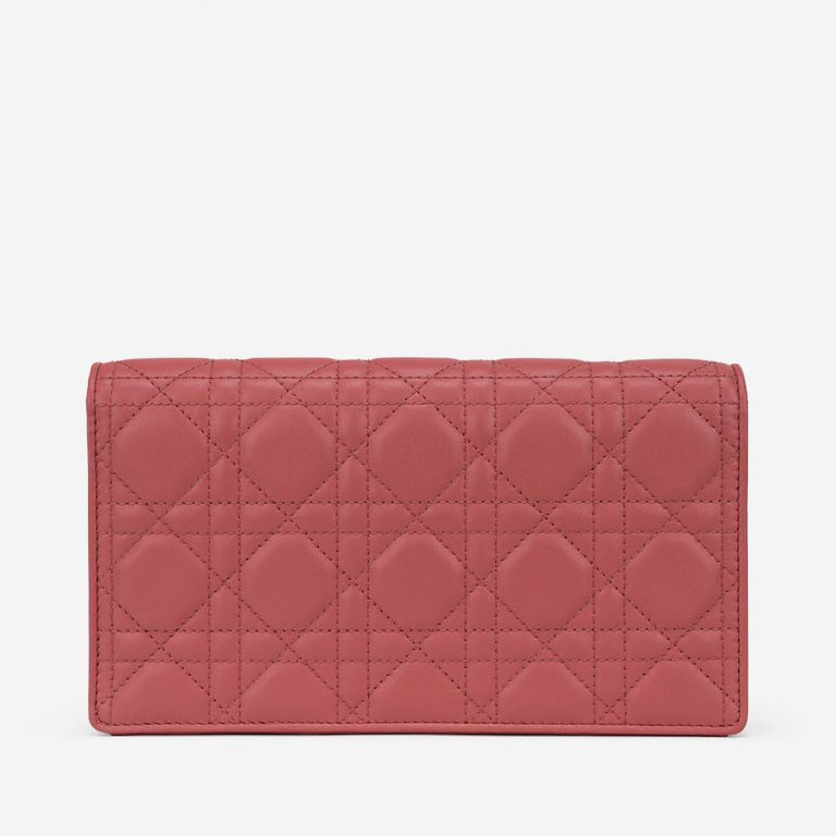 Pre-owned Dior bag Lady Clutch Small Lamb Pink Pink | Sell your designer bag on Saclab.com