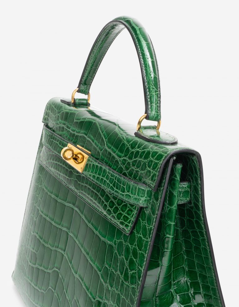 Hermès Kelly 32 Alligator Vert Emerald | SACLÀB