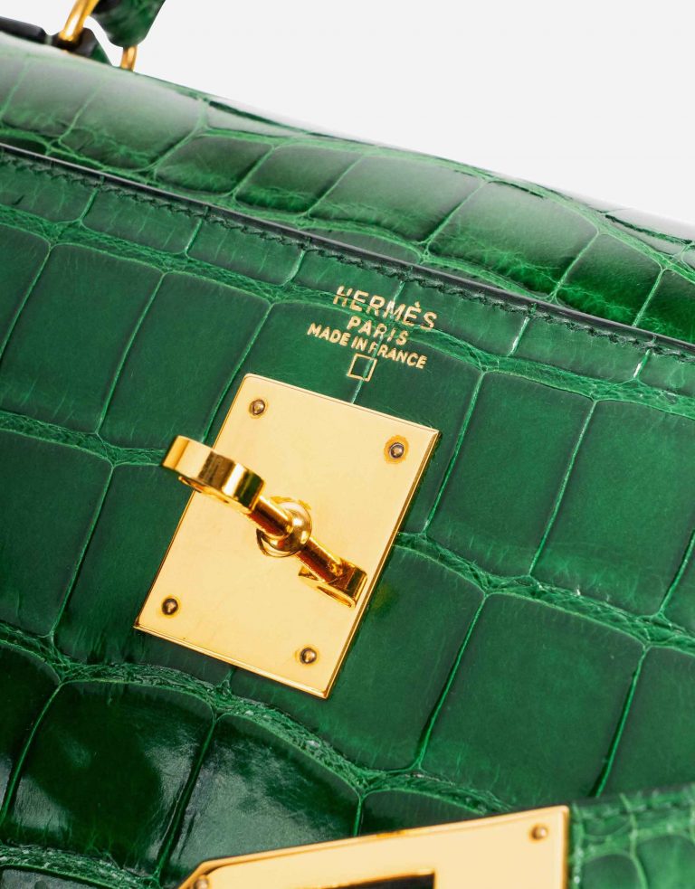 Hermès Kelly 32 Alligator Vert Emerald | SACLÀB
