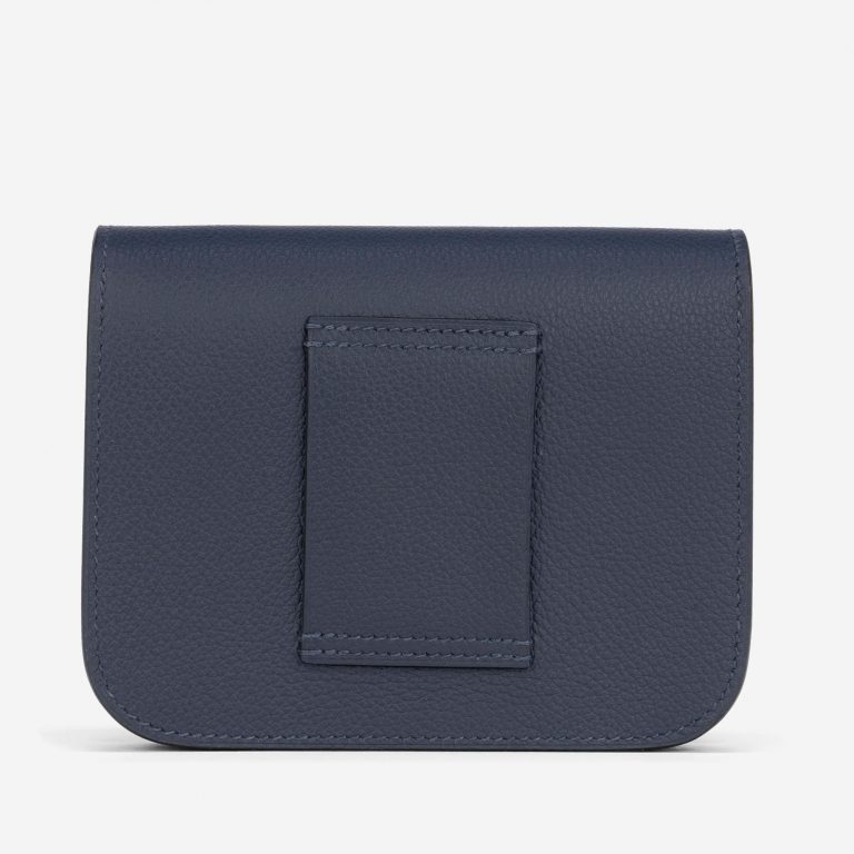 Hermès Constance Portefeuille Slim Evercolor Blau Nuit