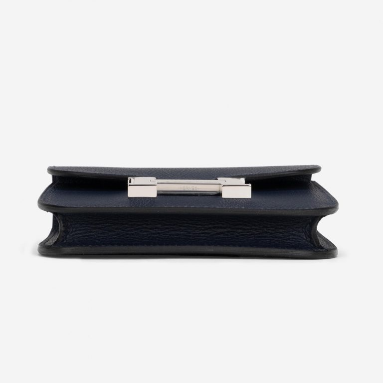 Hermès Constance Portefeuille Slim Evercolor Blau Nuit