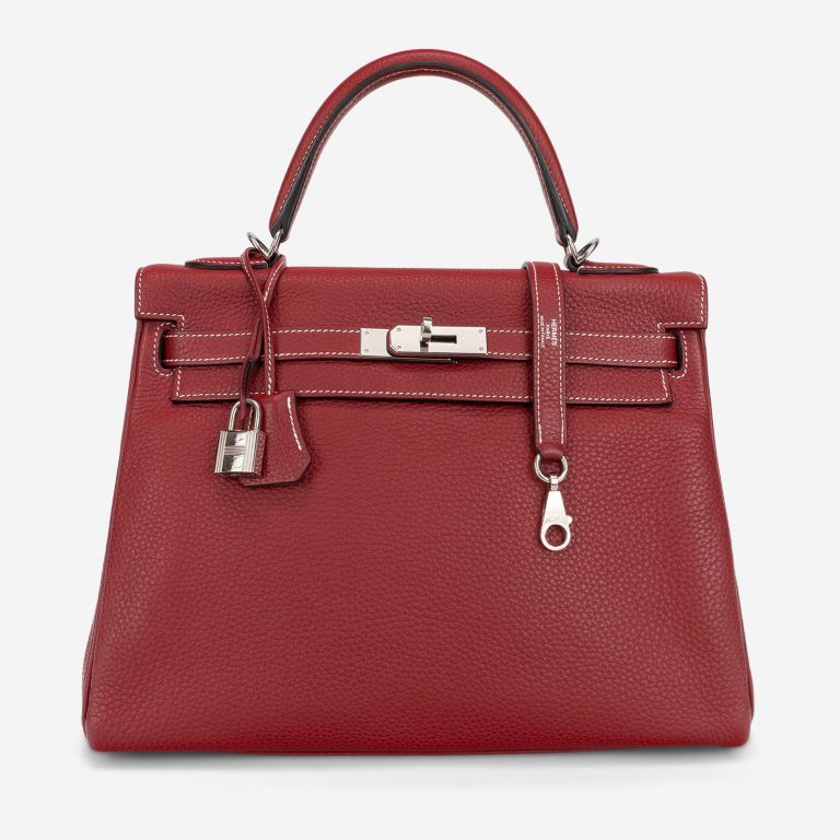 Hermès Kelly 32 HSS Togo Rouge Grenat