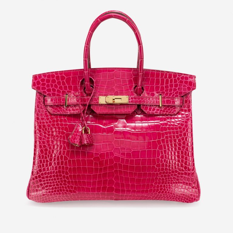 Hermès Birkin 35 Porosus Crocodile Rose Tyrien