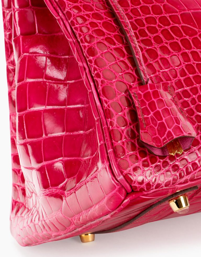 Hermès Birkin 35 Porosus Crocodile Rose Tyrien