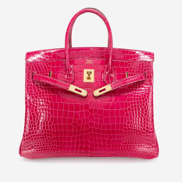 Hermès Birkin 35 Porosus Crocodile Rose Tyrien