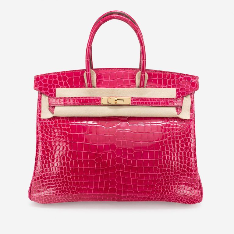 Hermès Birkin 35 Porosus Crocodile Rose Tyrien