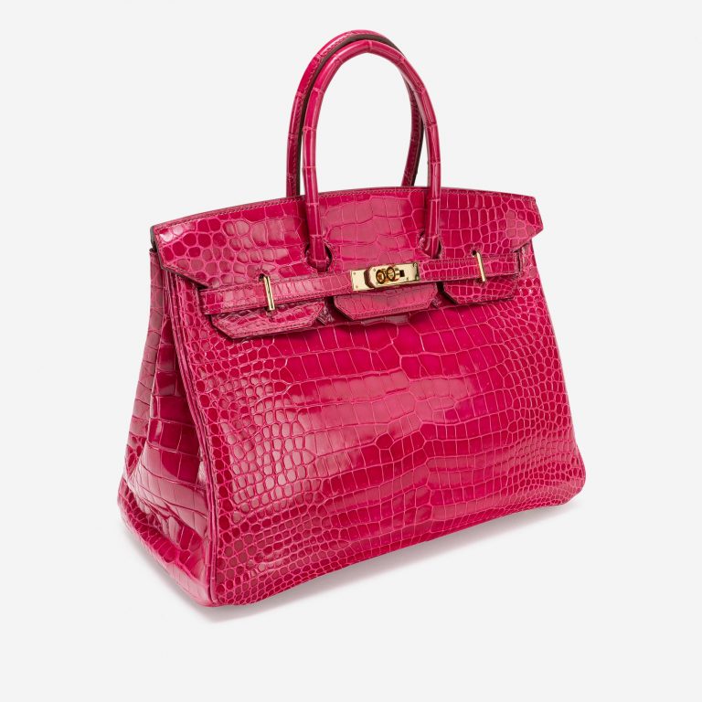 Hermès Birkin 35 Porosus Crocodile Rose Tyrien