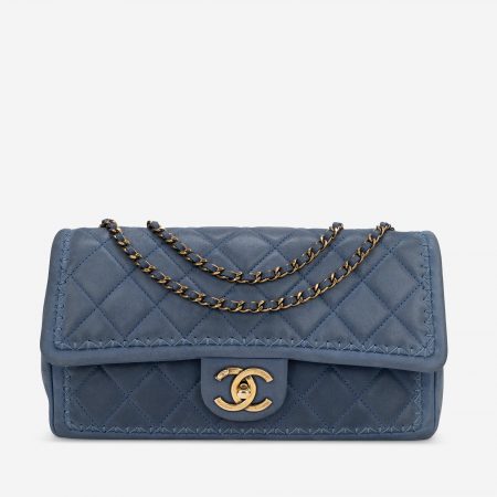 Chanel Timeless Medium Lamb Blue | SACLÀB