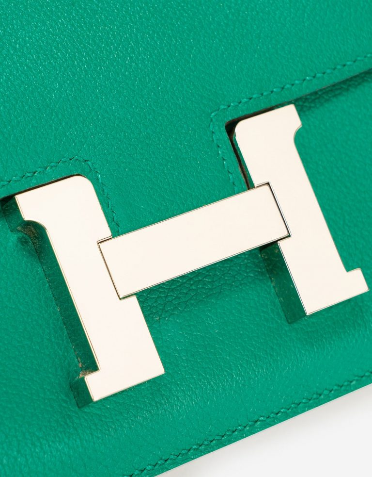 Pre-owned Hermès bag Constance 18 Evercolor Vert Vertigo Green | Sell your designer bag on Saclab.com