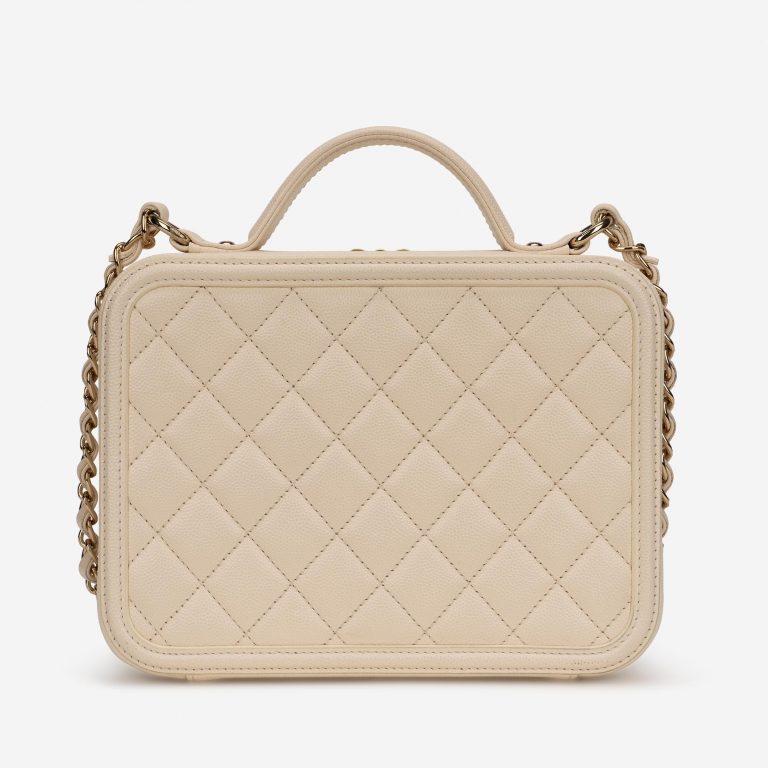 Chanel Vanity Taille moyenne Veau Grainé Beige