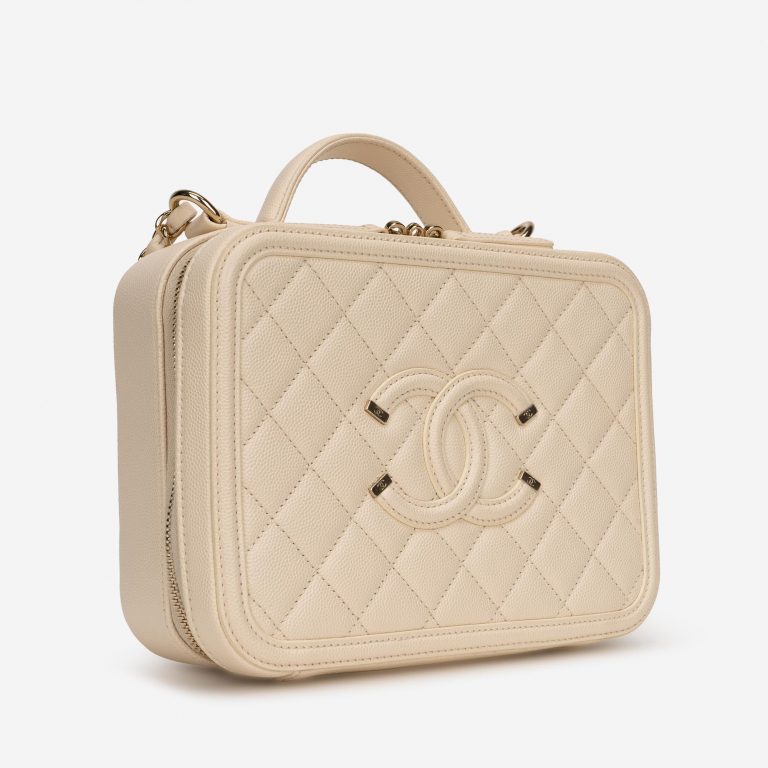 Chanel Vanity Taille moyenne Veau Grainé Beige