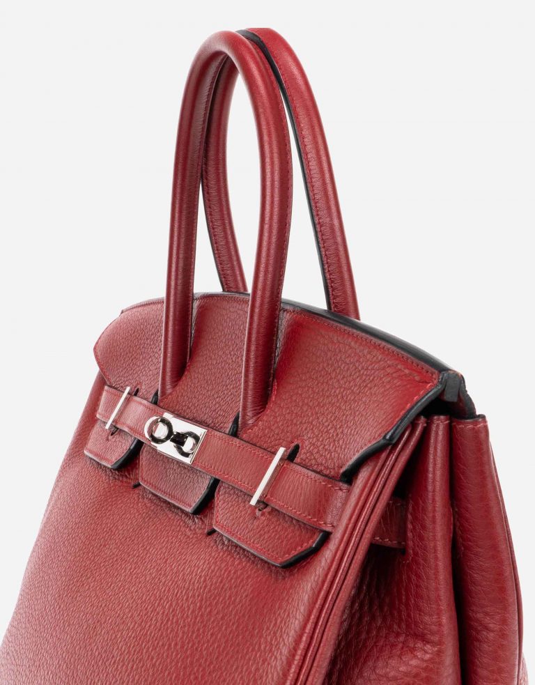 Pre-owned Hermès bag Birkin 35 Togo Rouge Grenat Red | Sell your designer bag on Saclab.com