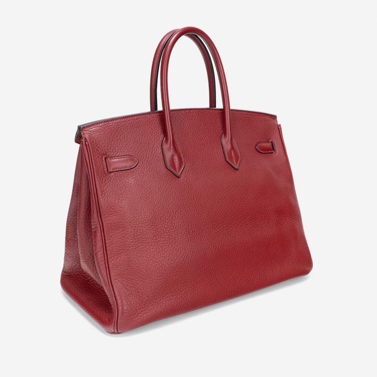 Pre-owned Hermès bag Birkin 35 Togo Rouge Grenat Red | Sell your designer bag on Saclab.com