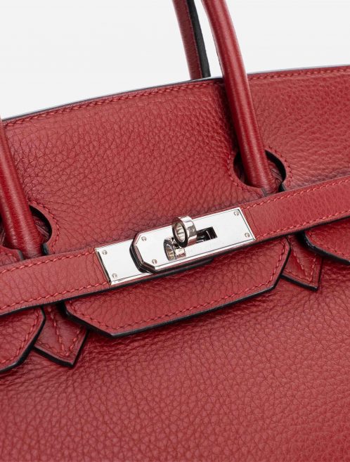 Pre-owned Hermès bag Birkin 35 Togo Rouge Grenat Red | Sell your designer bag on Saclab.com