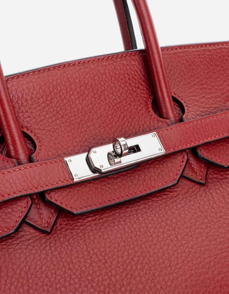 Pre-owned Hermès bag Birkin 35 Togo Rouge Grenat Red | Sell your designer bag on Saclab.com