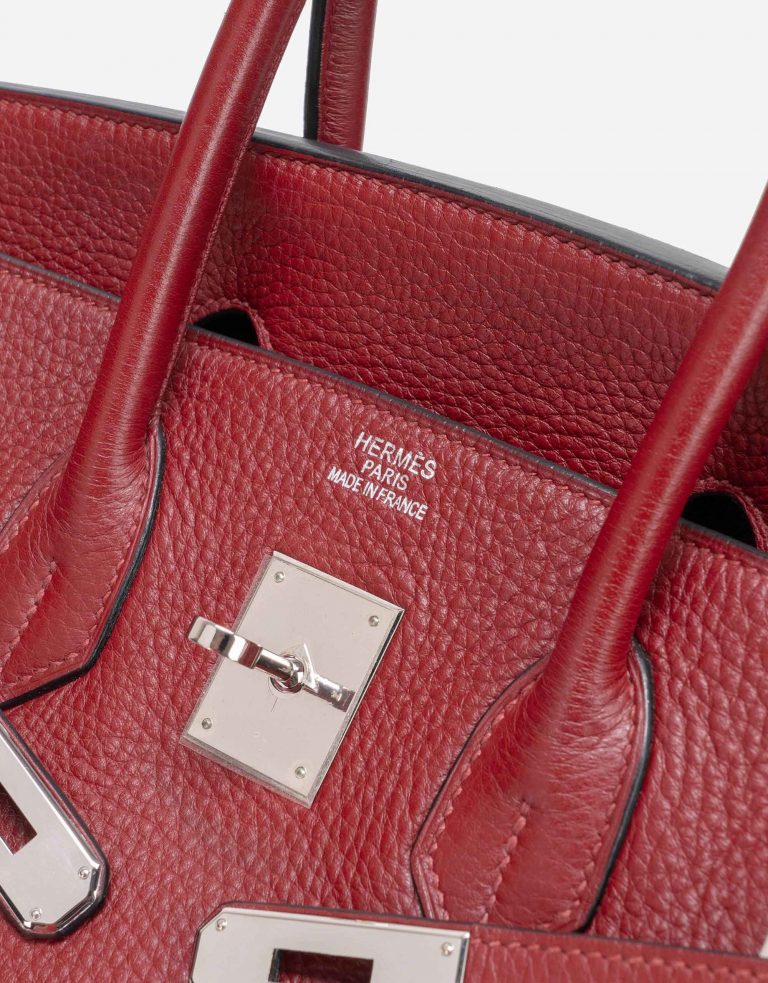 Pre-owned Hermès bag Birkin 35 Togo Rouge Grenat Red | Sell your designer bag on Saclab.com