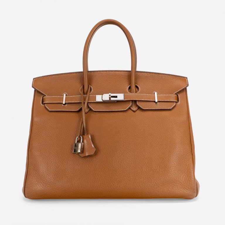 Pre-owned Hermès bag Birkin 35 Togo Gold Gold | Sell your designer bag on Saclab.com