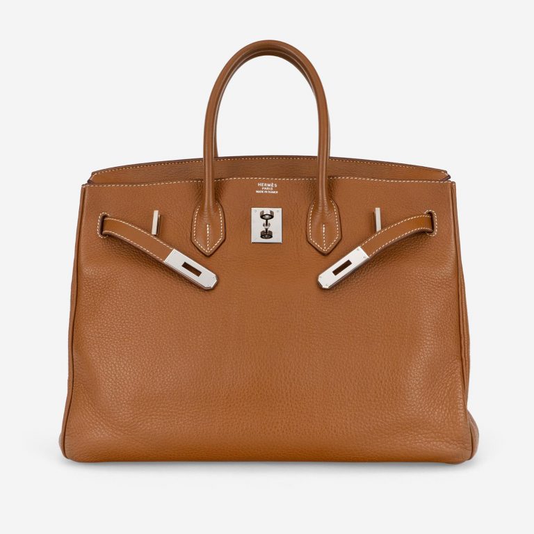 Pre-owned Hermès bag Birkin 35 Togo Gold Gold | Sell your designer bag on Saclab.com