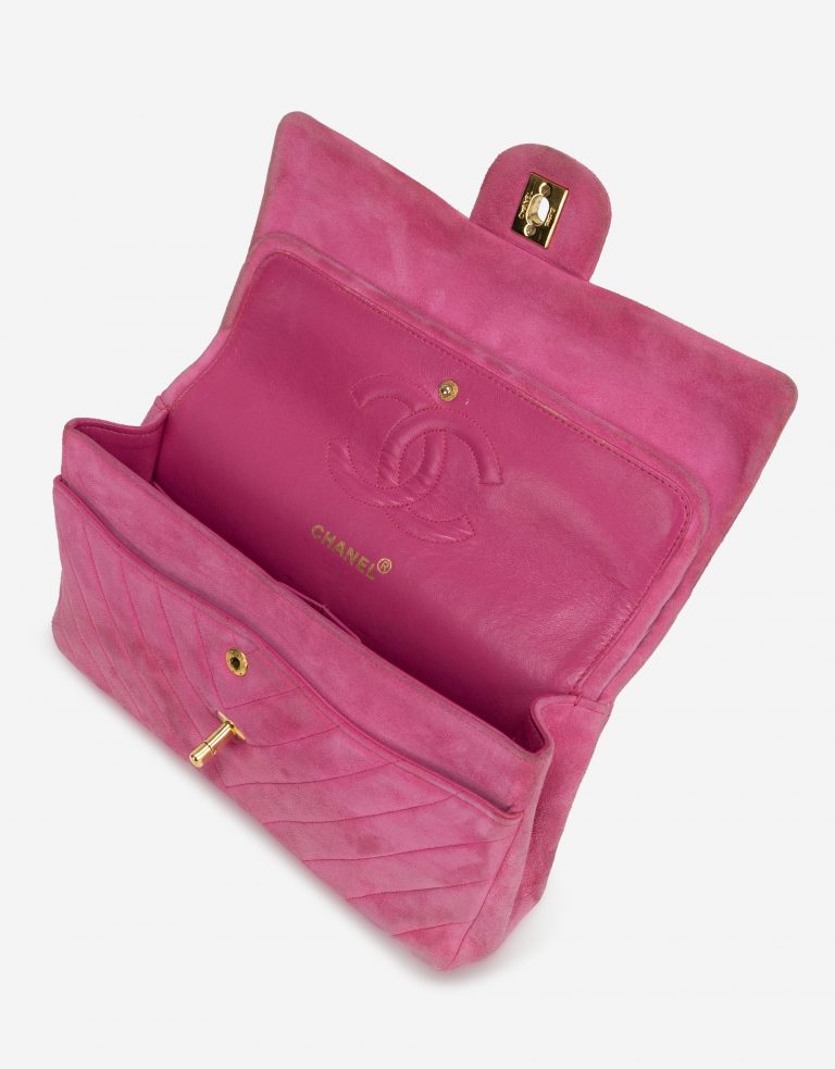 Pre-owned Chanel bag Timeless Medium Suede Pink Pink | Sell your designer bag on Saclab.com