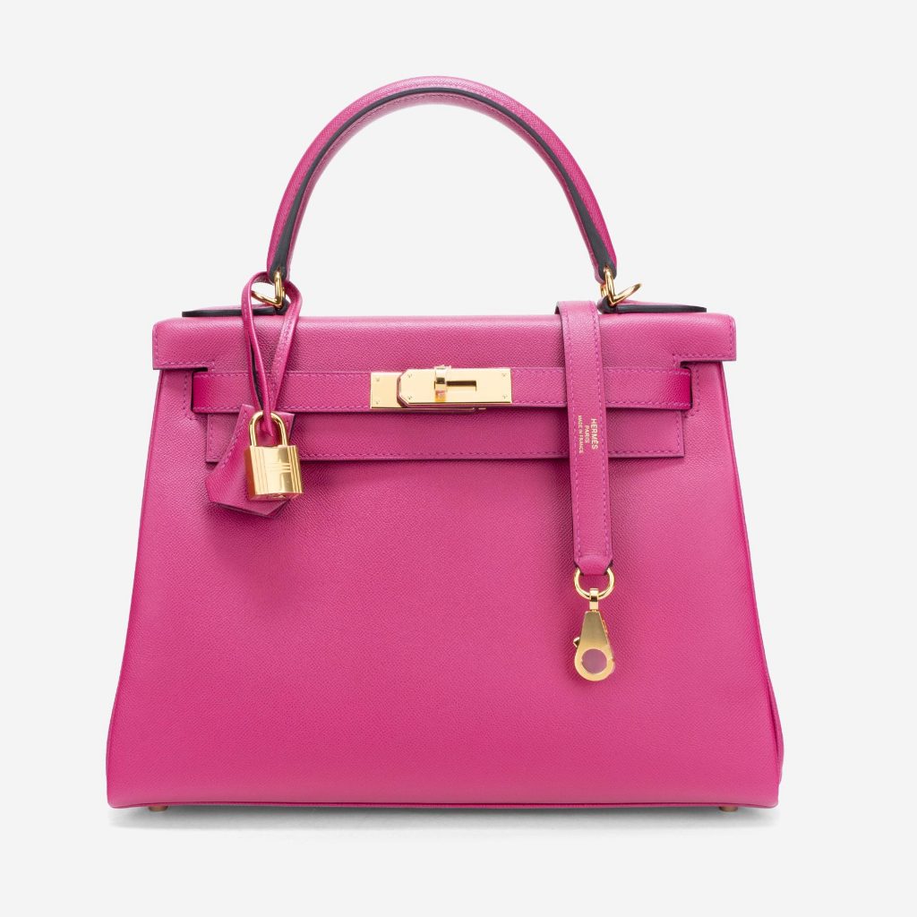 Hermès Kelly 28 Veau Madame Rose Pourpre SACLÀB