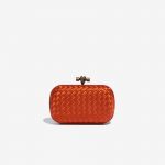 Bottega Veneta - Pochette Knot en soie orange